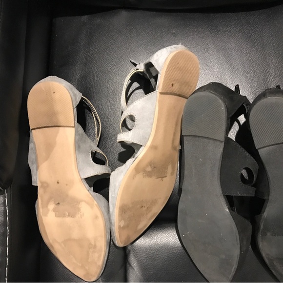 LC Lauren Conrad Flats Set of 2 – Black & Gray with Filigree Design - Picture 6 of 8